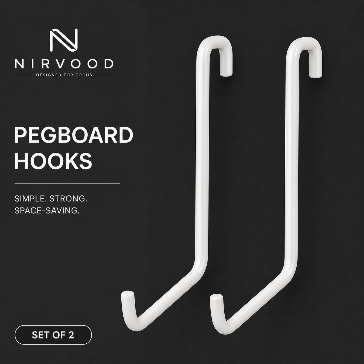 Nirvood Peg Hooks - Large