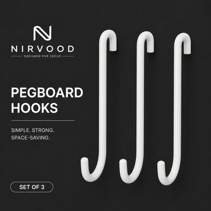 Nirvood Peg Hooks - Small | Set of 3