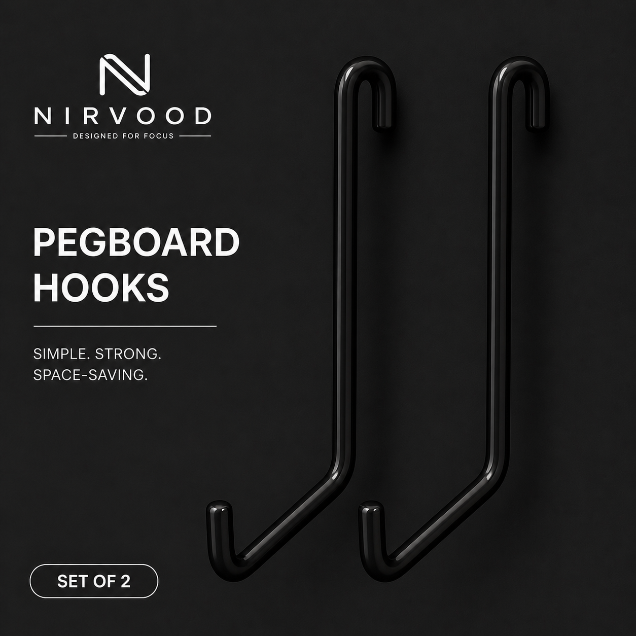Nirvood Peg Hooks - Large