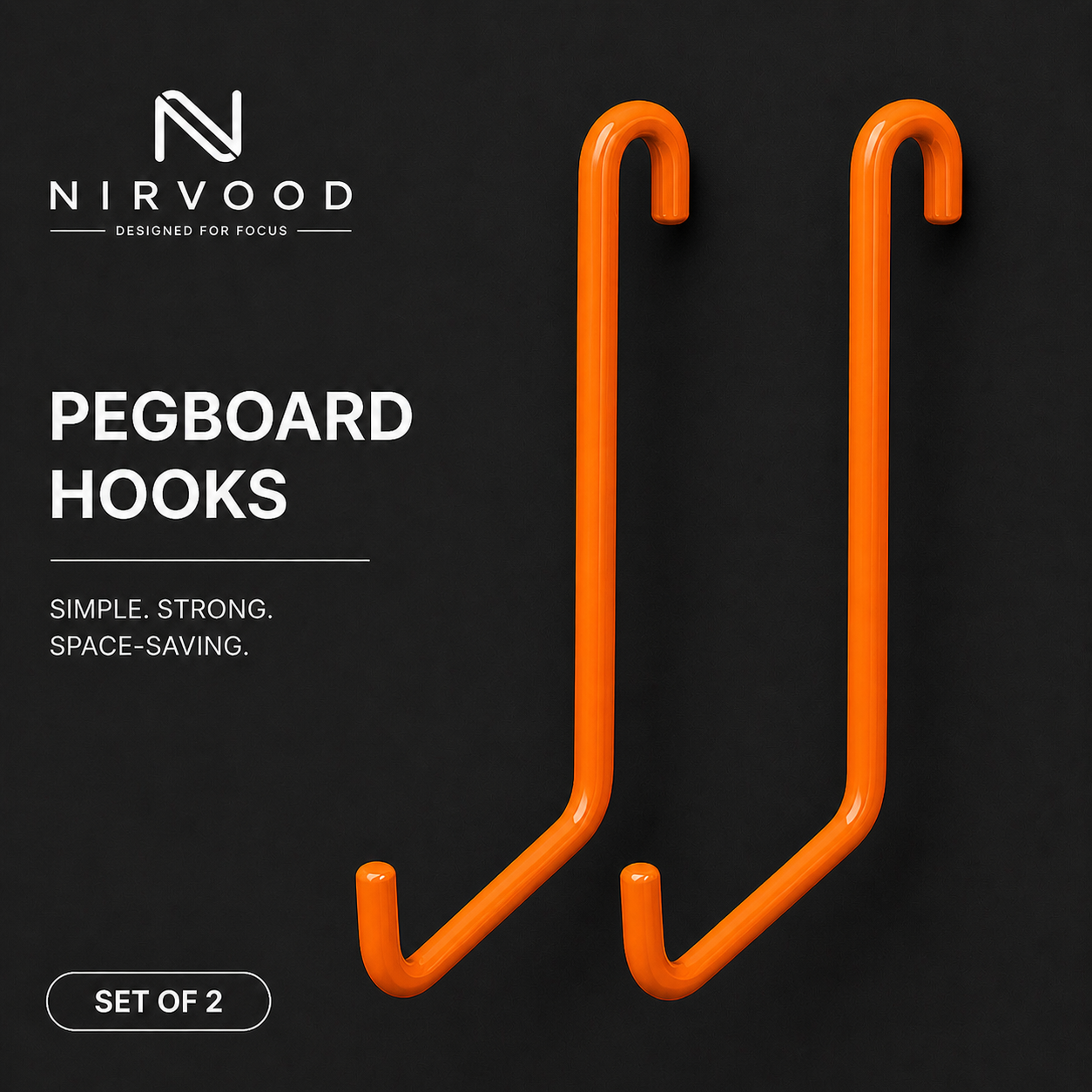 Nirvood Peg Hooks - Large