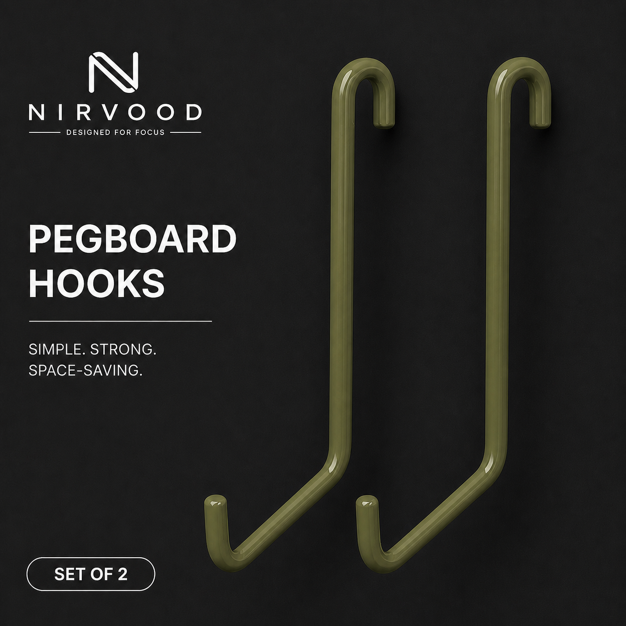 Nirvood Peg Hooks - Large